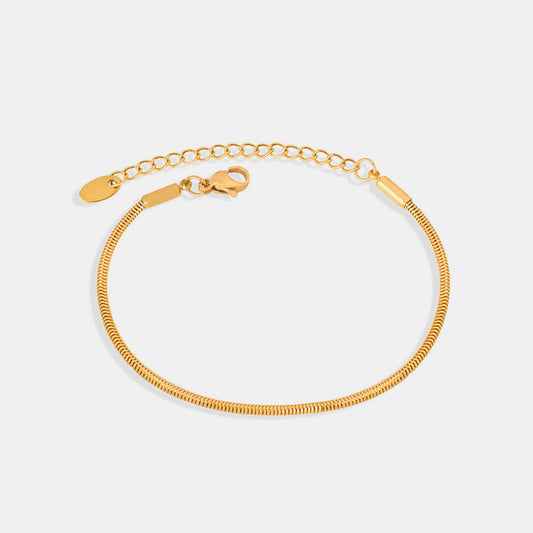 18K Gold - Plated Minimalist Bracelet - Bracelets - Gold - Bella Bourget