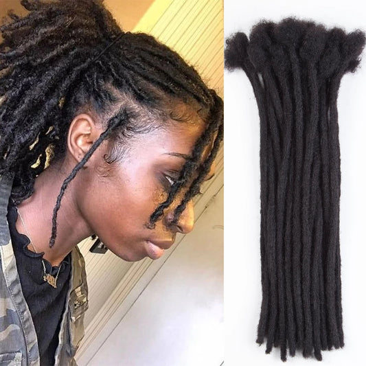 100% Brazilian Human Hair Dreadlocks 0.6CM Crochet Braid by REMY