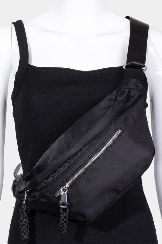 Fame Nylon Crossbody Bag with Adjustable Strap