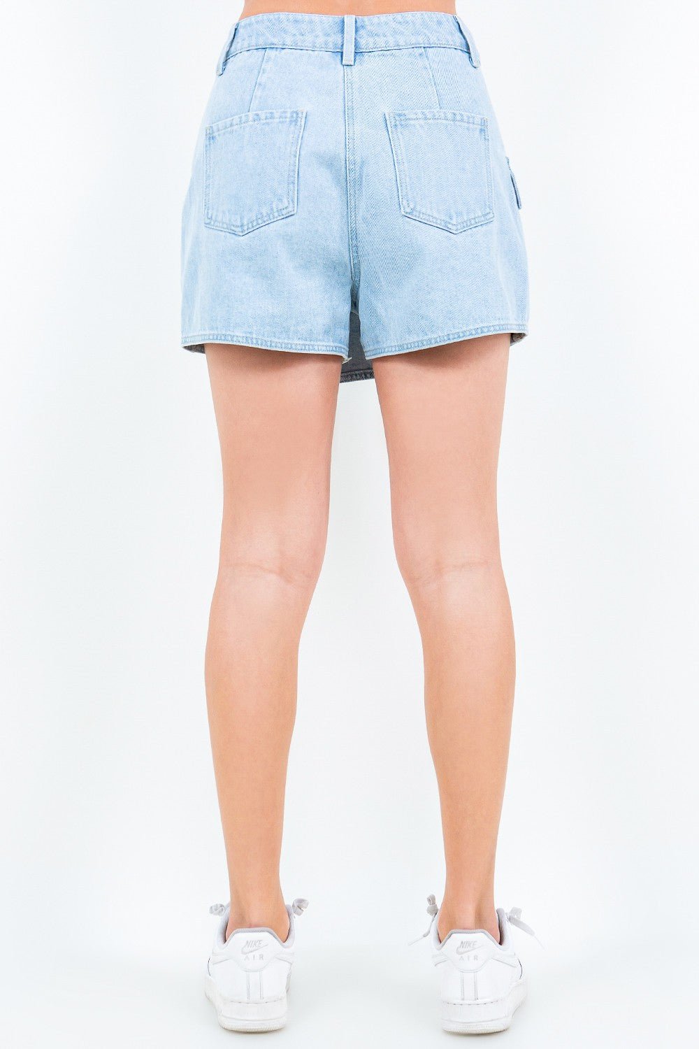 American Bazi Cargo Pocket Mini Skort - Skirt - LT Blue - Bella Bourget