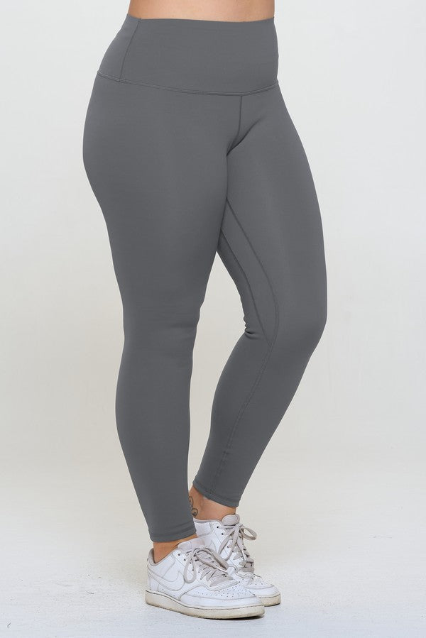 Yelete Full Size Fleece Lined High Waisted Leggings