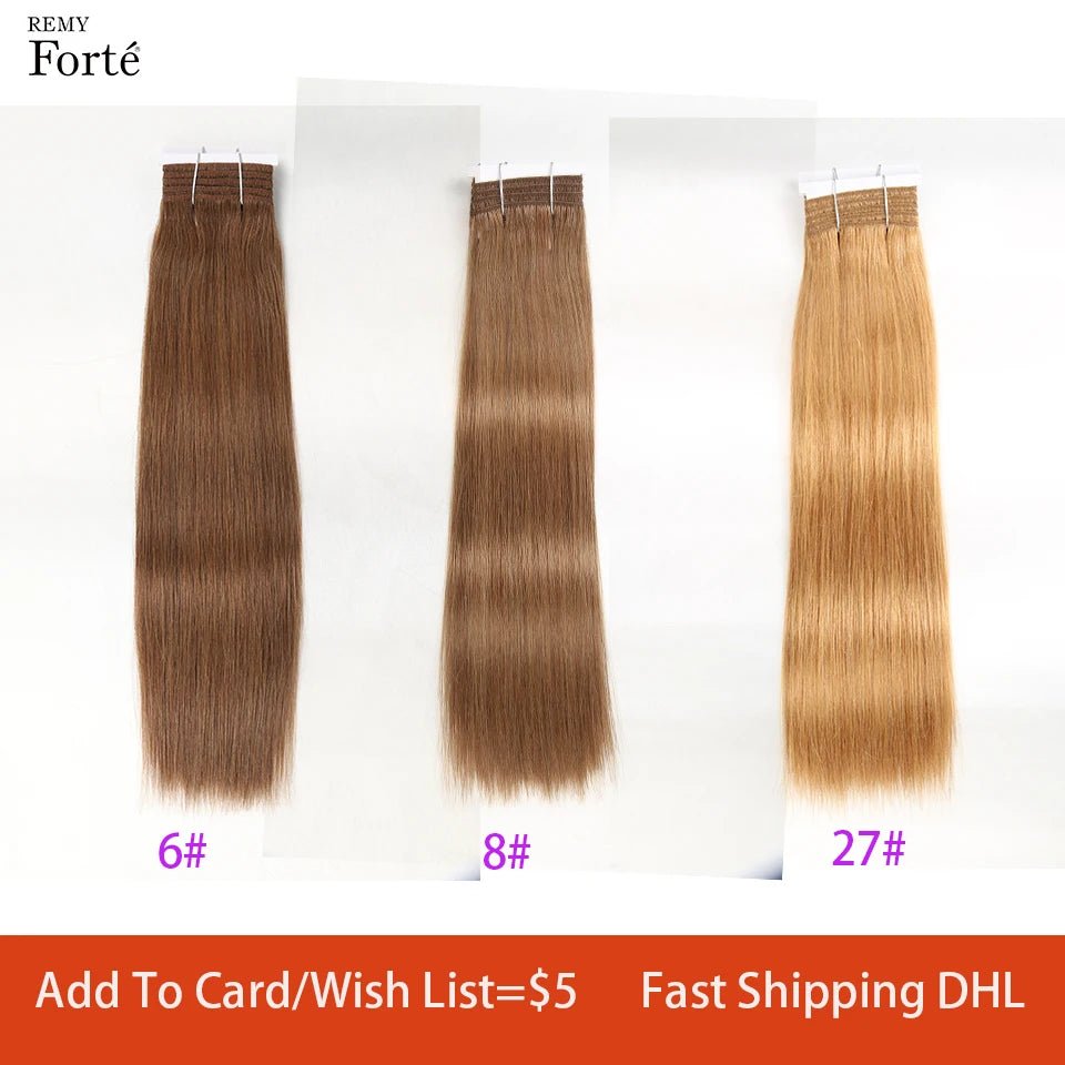 Brazilian Straight Hair Bundles Bone Straight Human Hair Extension Ombre Human Hair Bundles Burgundy 99J Brown - 30 - Bella Bourget