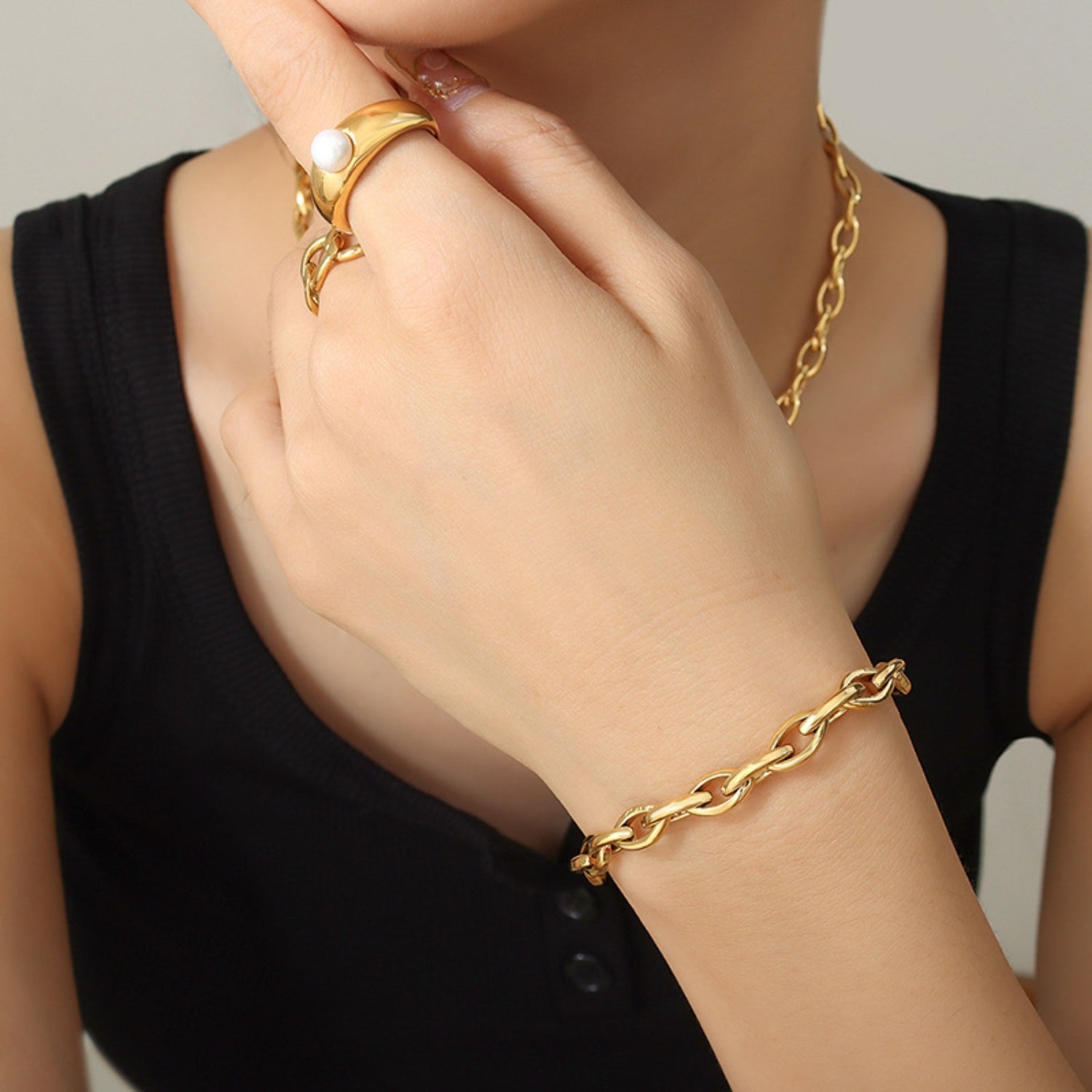 Chain Bracelet - Bracelets - Gold - Bella Bourget