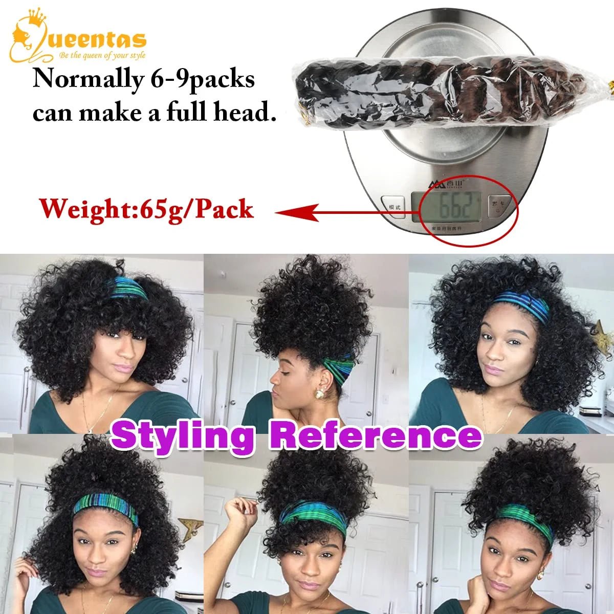 Curly Crochet Hair for Black Women 8 Passion Twist Crochet Hair Kanekalon Locs Crochet Braiding Hair 2 Packs Ocean Wave Crochet Hair 1B/27) - 2 Pack - Bella Bourget