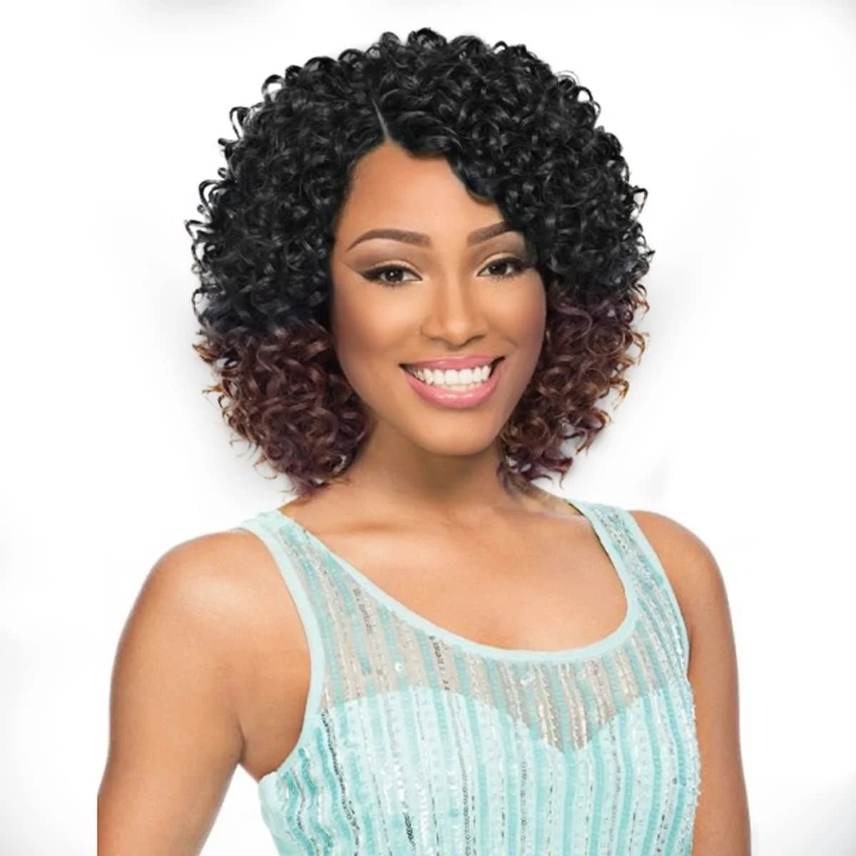 Curly Crochet Hair for Black Women 8 Passion Twist Crochet Hair Kanekalon Locs Crochet Braiding Hair 2 Packs Ocean Wave Crochet Hair 1B/27) - 2 Pack - Bella Bourget