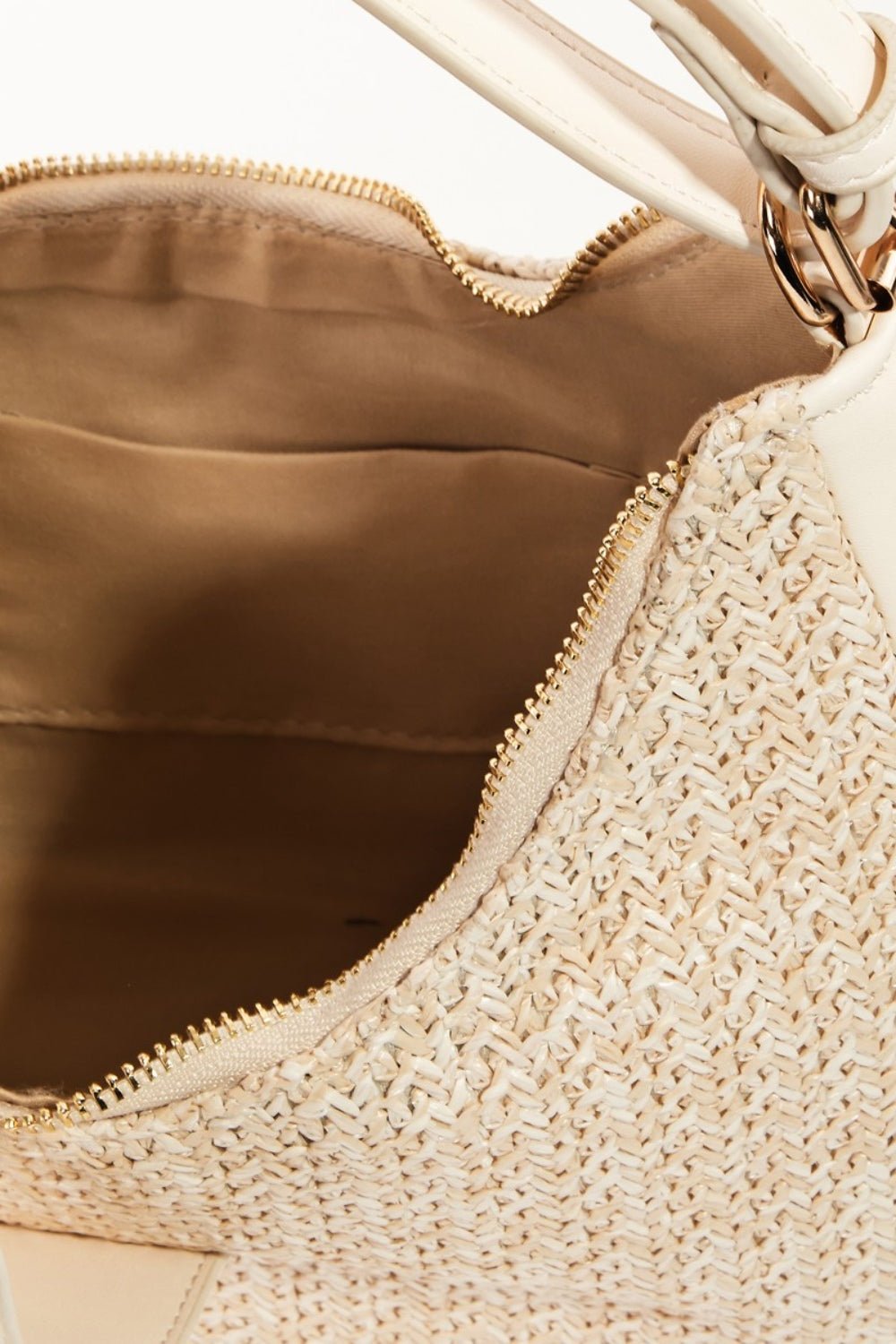 Fame Straw Braid Hobo Bag - bag - Ivory - Bella Bourget