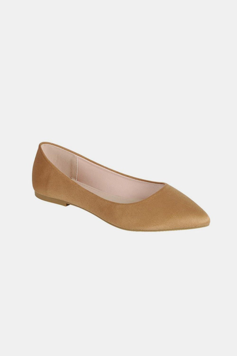 Forever Link Pointy Toe Slip On Flat Loafers - Loafers - Tan - Bella Bourget