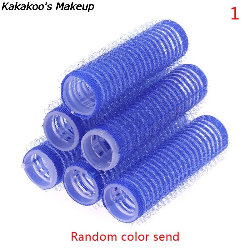 Hair Rollers 6Pcs Curlers Self Grip Holding Rollers Hairdressing Curlers Hair Design Sticky Cling Style for DIY - 3.6Cm - Bella Bourget