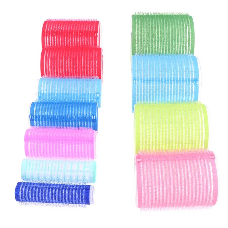 Hair Rollers 6Pcs Curlers Self Grip Holding Rollers Hairdressing Curlers Hair Design Sticky Cling Style for DIY - 2.5Cm - Bella Bourget