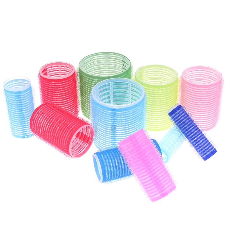 Hair Rollers 6Pcs Curlers Self Grip Holding Rollers Hairdressing Curlers Hair Design Sticky Cling Style for DIY - 2.5Cm - Bella Bourget