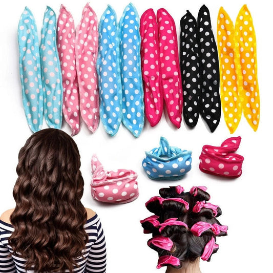 Hair Rollers Night Sleep Foam Hair Curler Rollers Flexible Soft Pillow Hair Rollers DIY Sponge Hair Styling Rollers Tools (12 Pcs) - Bella Bourget