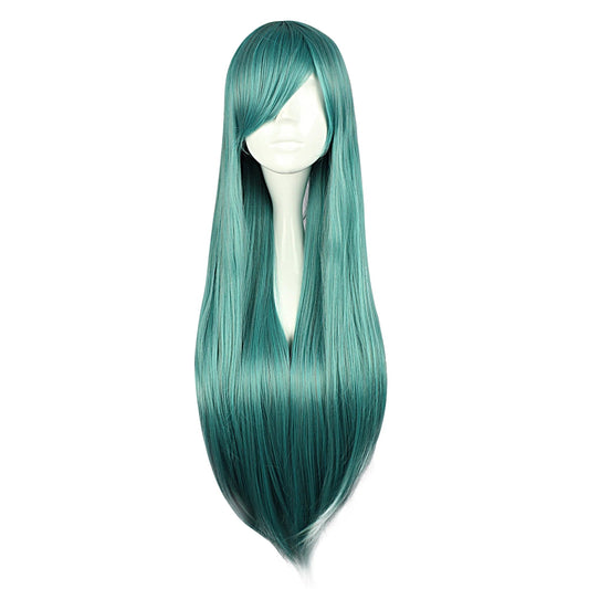 Human Hair Wigs for Women with Wig Cap 31" Deep Green Wigs - Bella Bourget