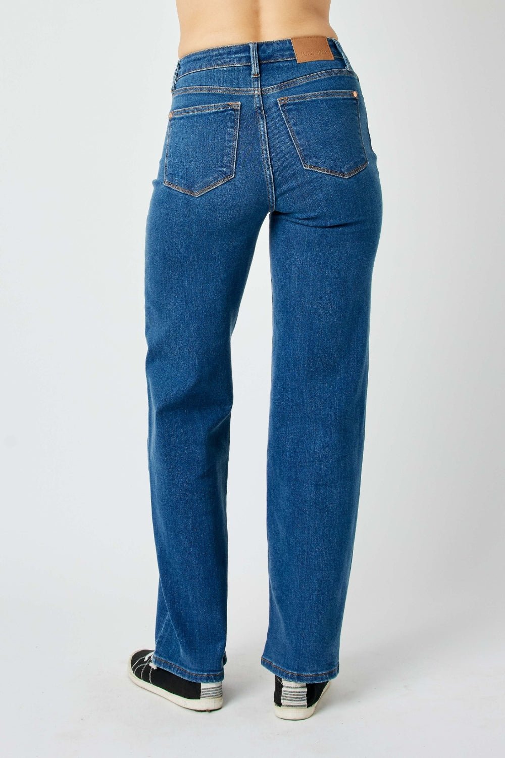 Judy Blue Full Size High Rise Straight Jeans - Jeans - Medium - Bella Bourget