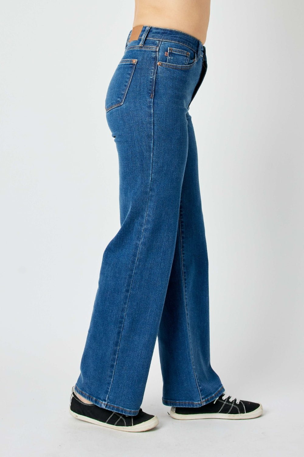 Judy Blue Full Size High Rise Straight Jeans - Jeans - Medium - Bella Bourget