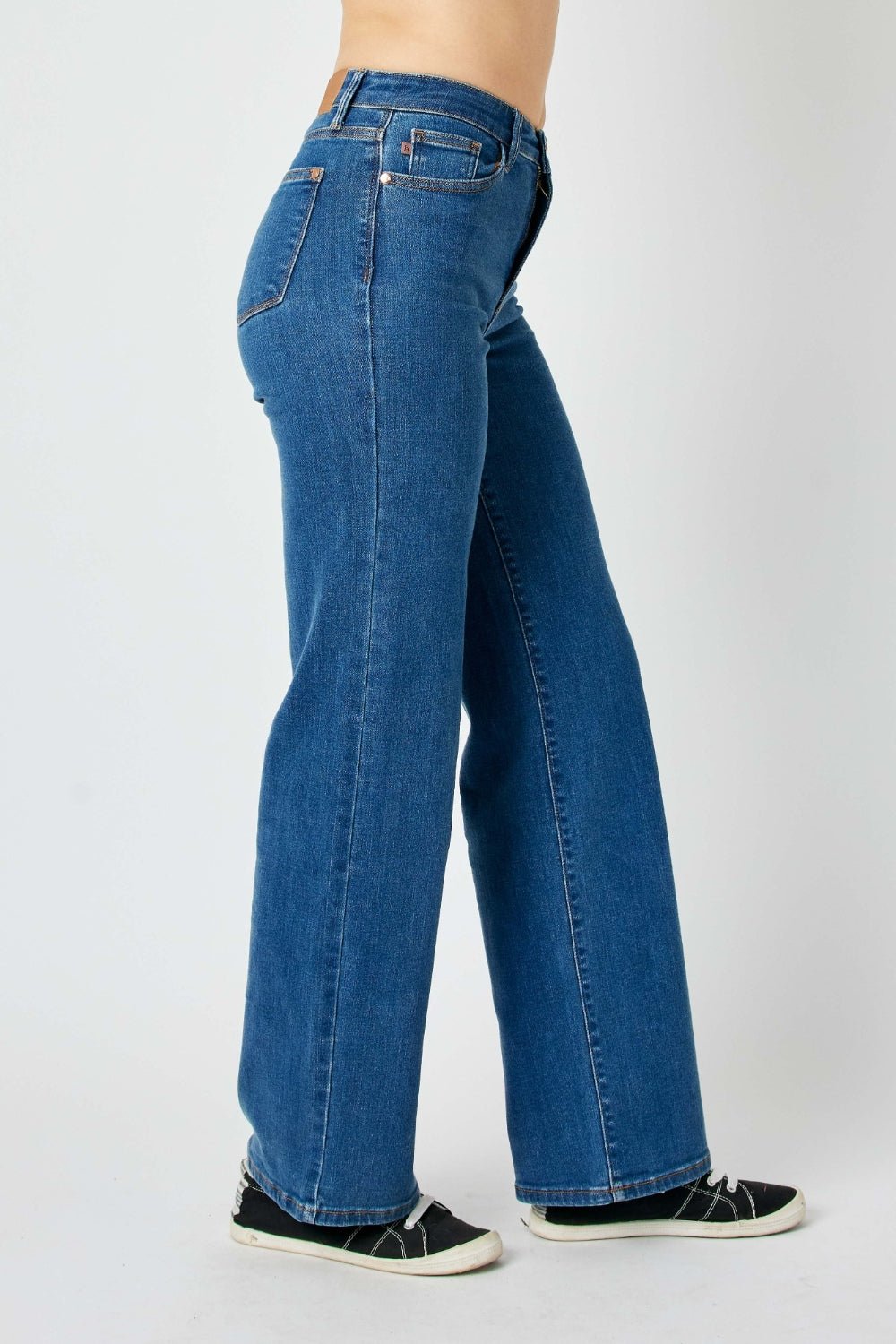 Judy Blue Full Size High Rise Straight Jeans - Jeans - Medium - Bella Bourget