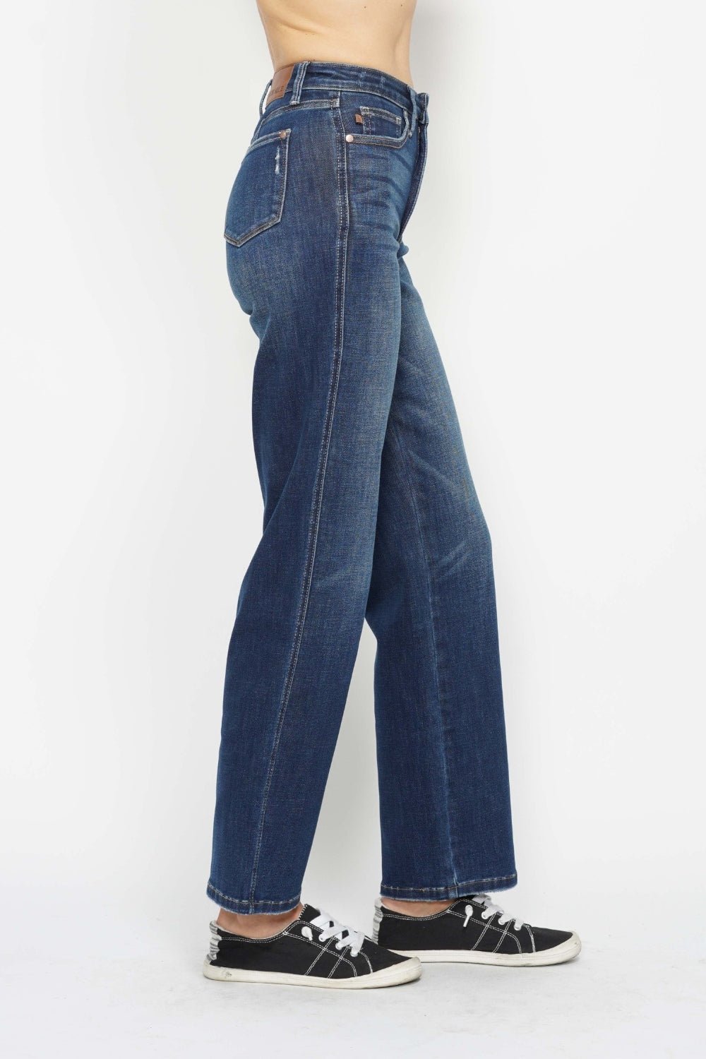 Judy Blue Full Size High Waist Tummy Control Jeans - Jeans - Dark - Bella Bourget