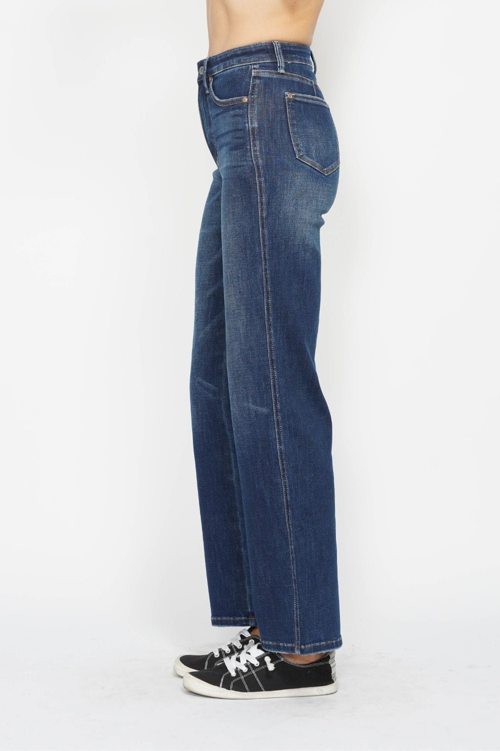 Judy Blue Full Size High Waist Tummy Control Jeans - Jeans - Dark - Bella Bourget