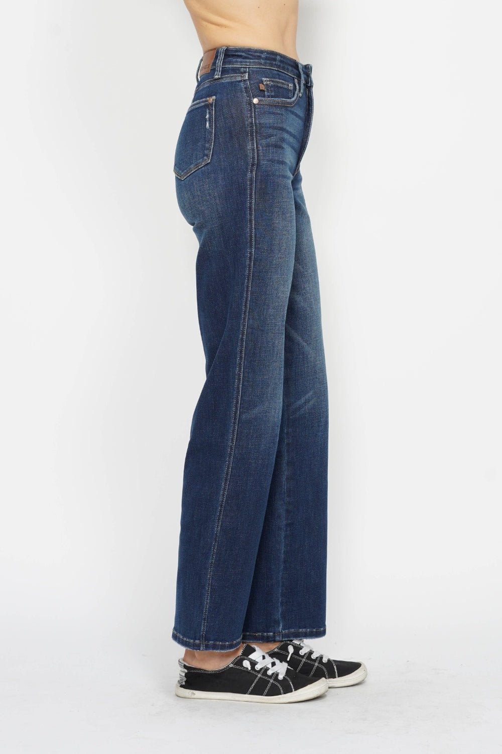 Judy Blue Full Size High Waist Tummy Control Jeans - Jeans - Dark - Bella Bourget