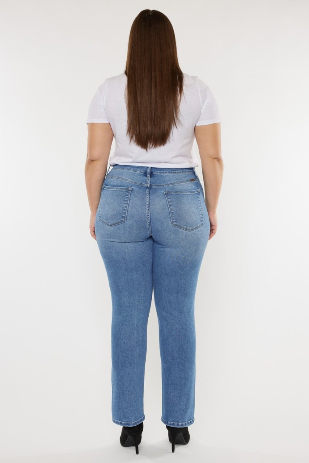 Kancan Full Size Cat's Whiskers High Waist Jeans - jeans - ML - Bella Bourget