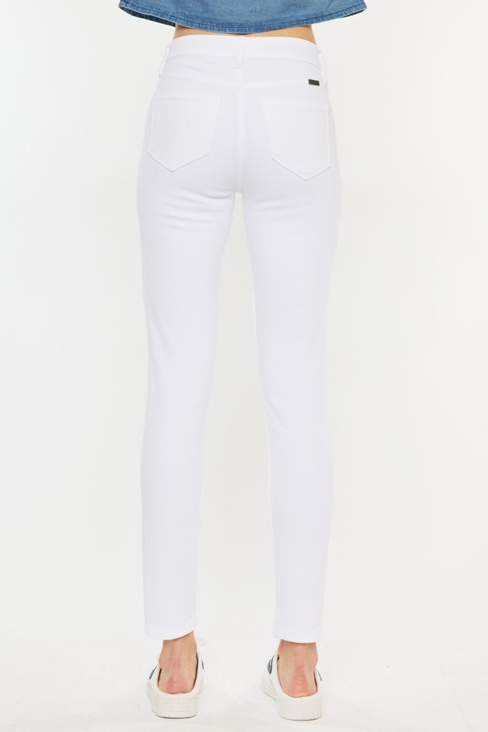 Kancan High Rise Ankle Skinny Jeans - jeans - White - Bella Bourget