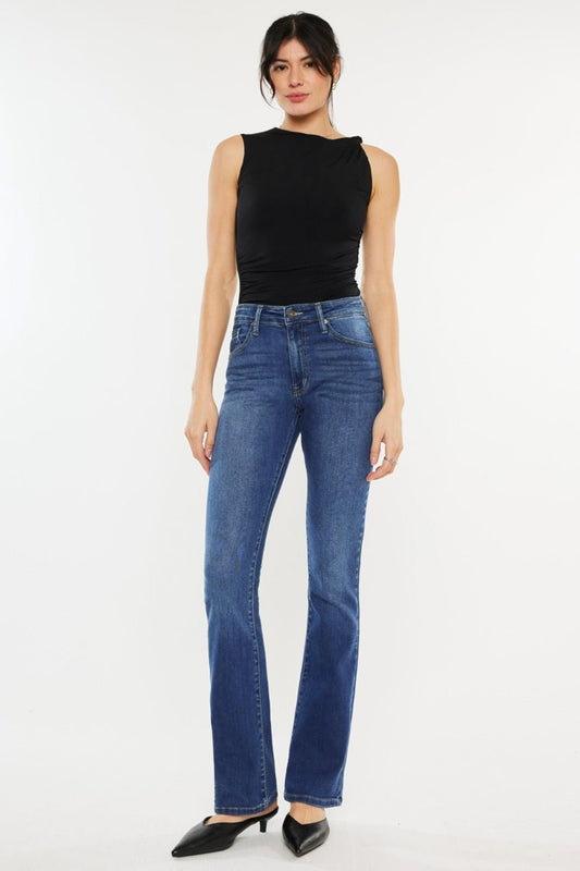 Kancan High Rise Slim Bootcut Jeans - Jeans - Medium - Bella Bourget