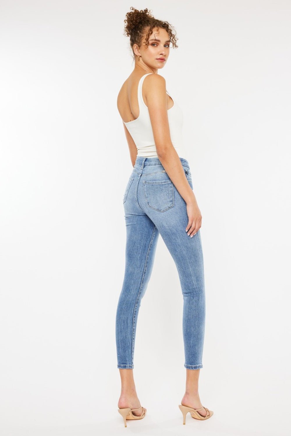 Kancan High Waist Cat's Whiskers Skinny Jeans - jeans - MED - Bella Bourget