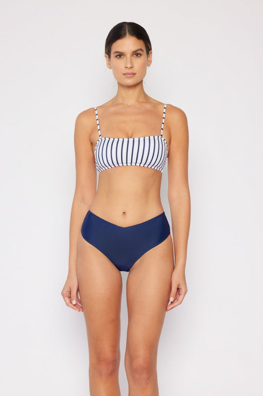 Marina West Swim Striped Bikini Set - Two - Piece Swimsuit - Navy - Bella Bourget