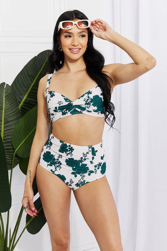 Marina West Swim Take A Dip Twist High - Rise Bikini in Forest - Two - Piece Swimsuit - Forest - Bella Bourget