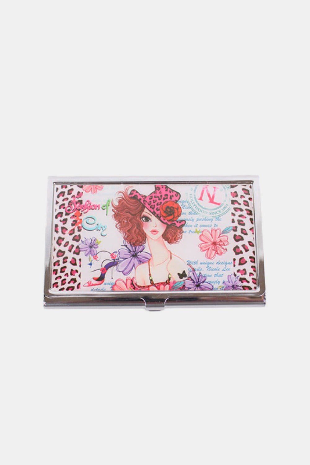 Nicole Lee USA Printed Business Card Case - card case - Sunny White - Bella Bourget