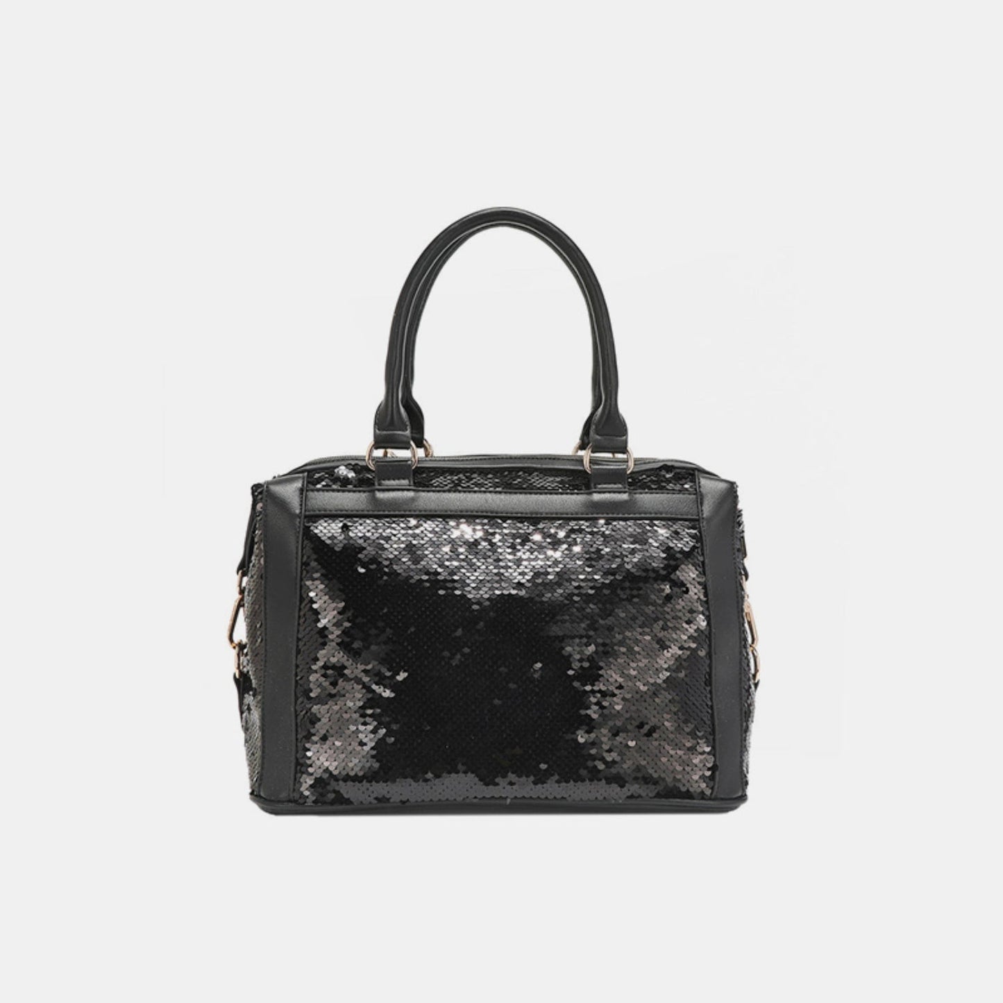 Nicole Lee USA Sequin Patch Boston Bag - bag - Black - Bella Bourget