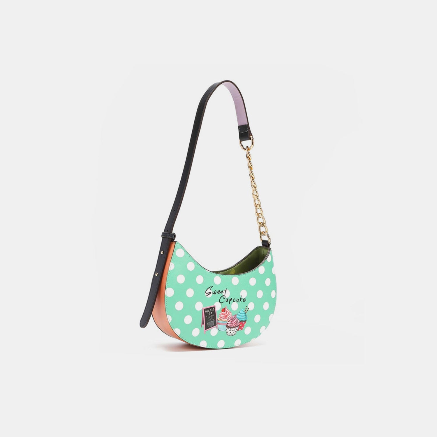 Nicole Lee USA Vegan Leather Polka Dot Shoulder Bag - bag - Cupcake Dog - Bella Bourget