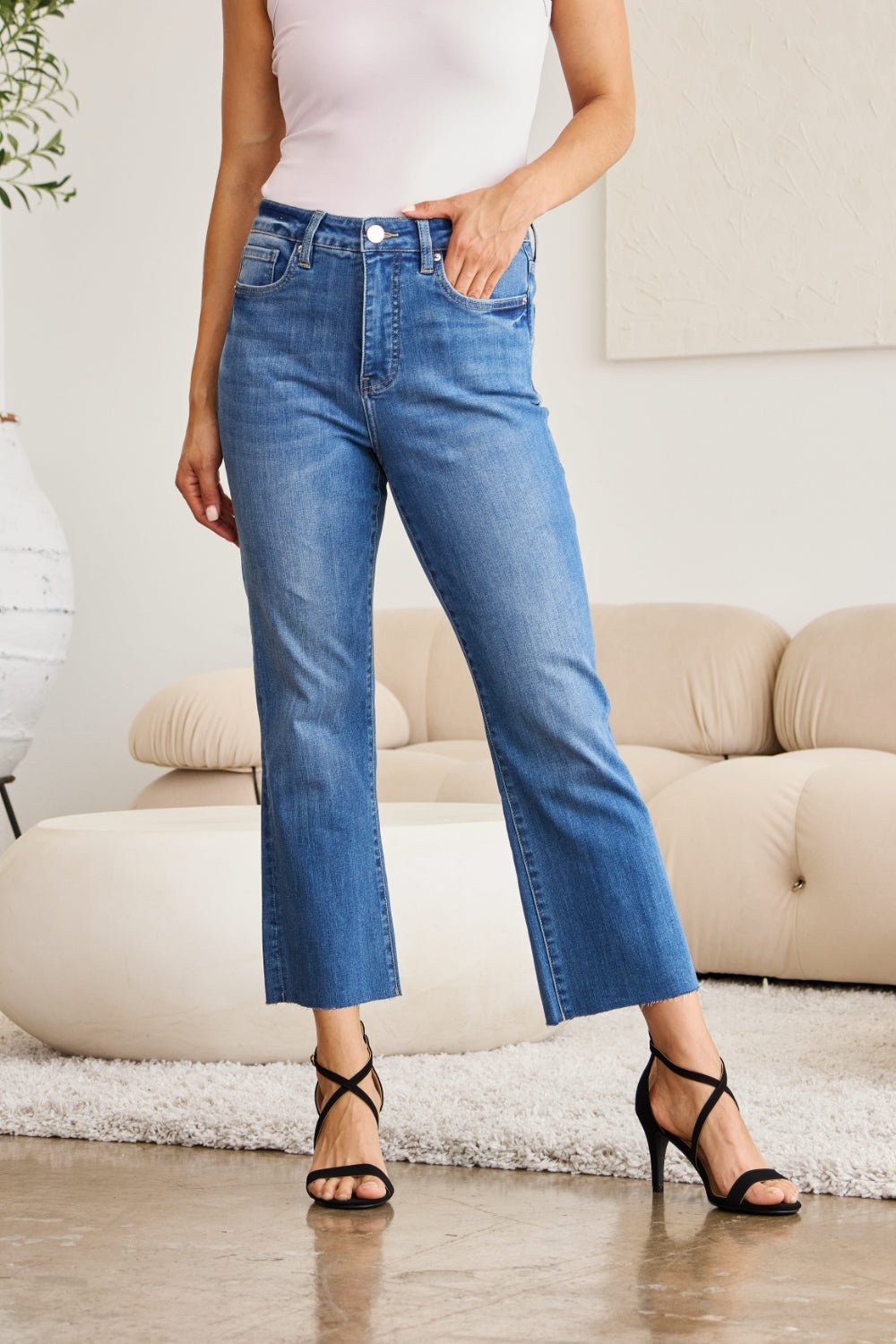 RFM Mini Mia Full Size Tummy Control High Waist Jeans - Full Size Jeans - Medium Potassium - Bella Bourget