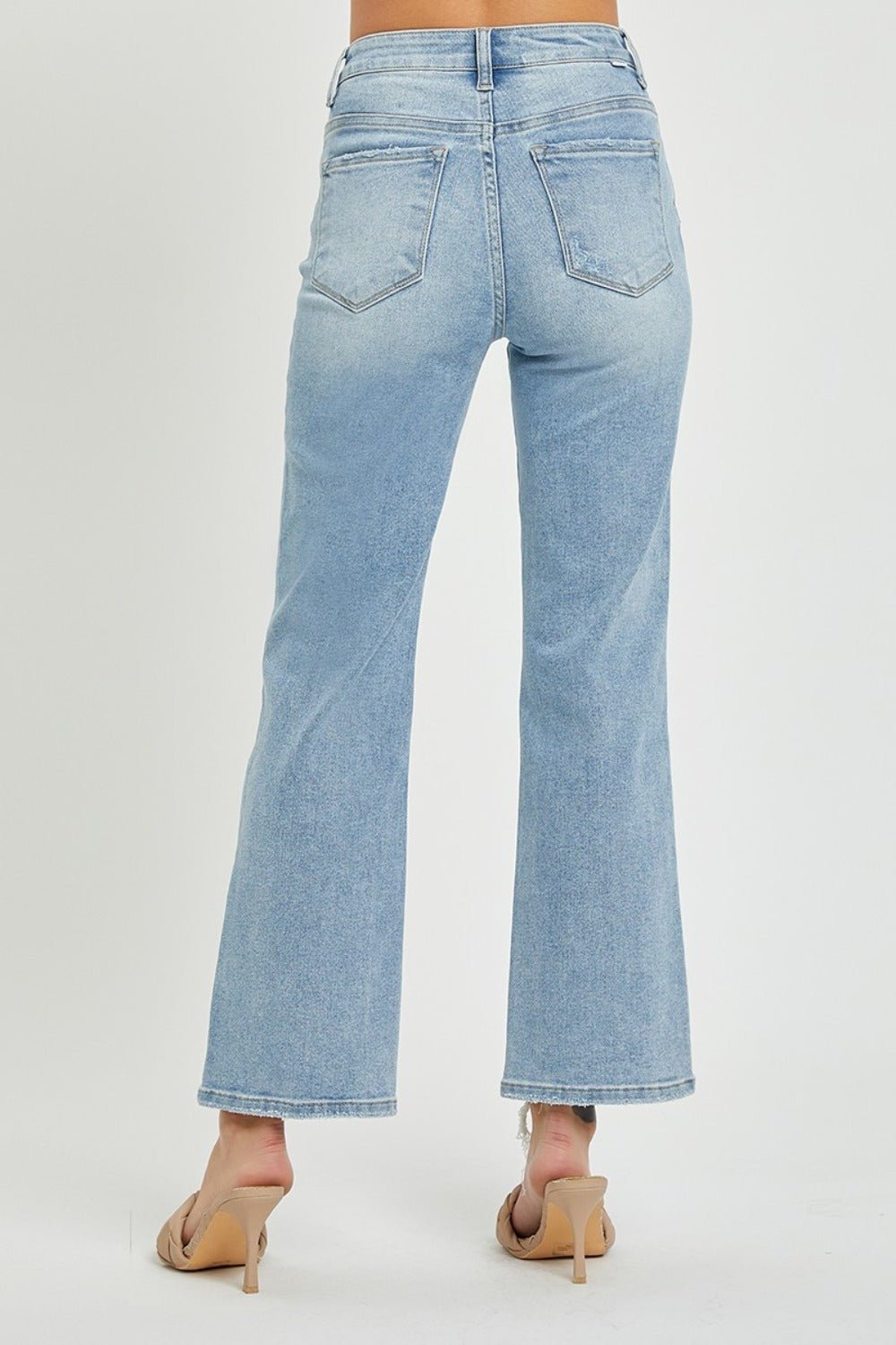 RISEN Full Size High Rise Straight Jeans - Jeans - Light - Bella Bourget