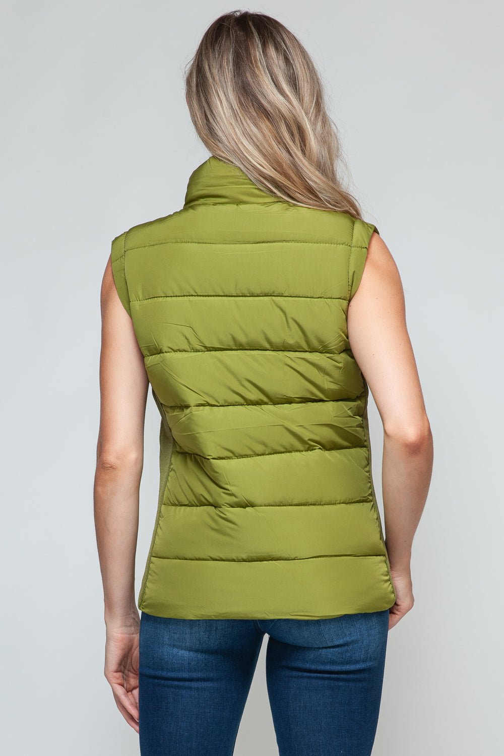 Snobbish Zip Up Turtleneck Vest with Pockets - Vest - Cardamom Seed - Bella Bourget