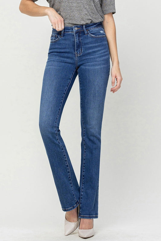 Vervet by Flying Monkey High Waist Bootcut Jeans - jeans - Shining - Bella Bourget