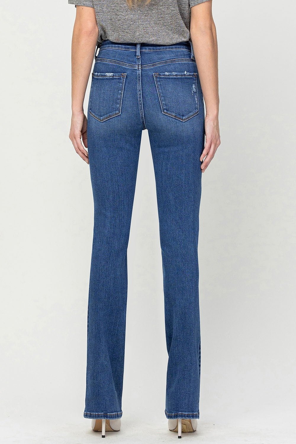 Vervet by Flying Monkey High Waist Bootcut Jeans - jeans - Shining - Bella Bourget