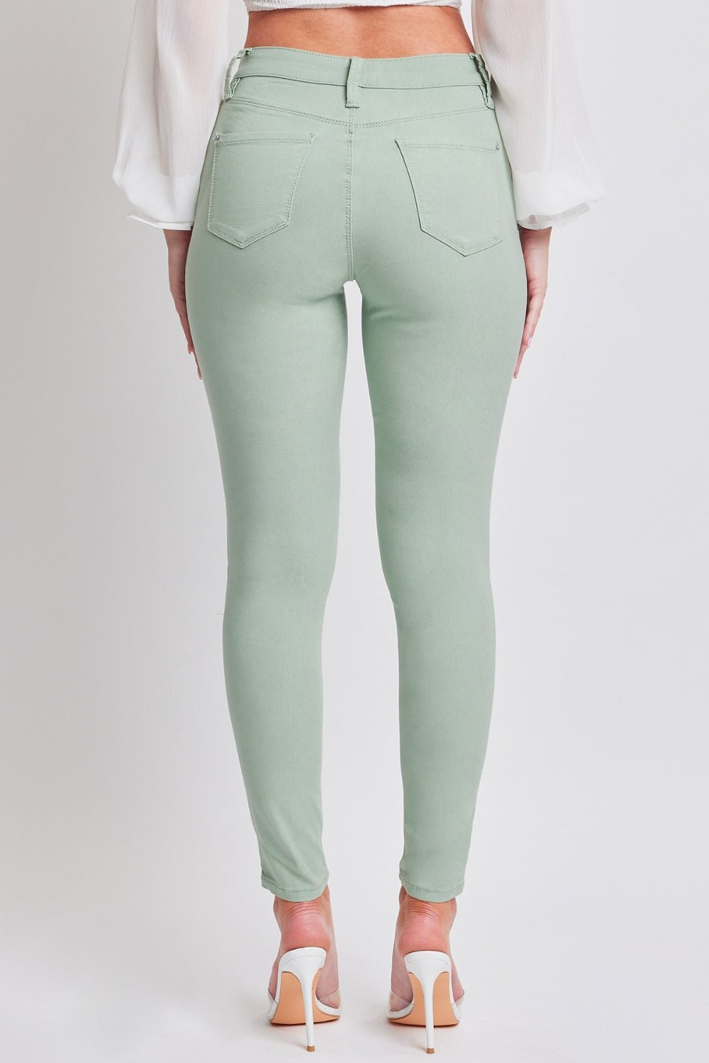 YMI Jeanswear Hyperstretch Mid - Rise Skinny Jeans - jeans - Jade - Bella Bourget