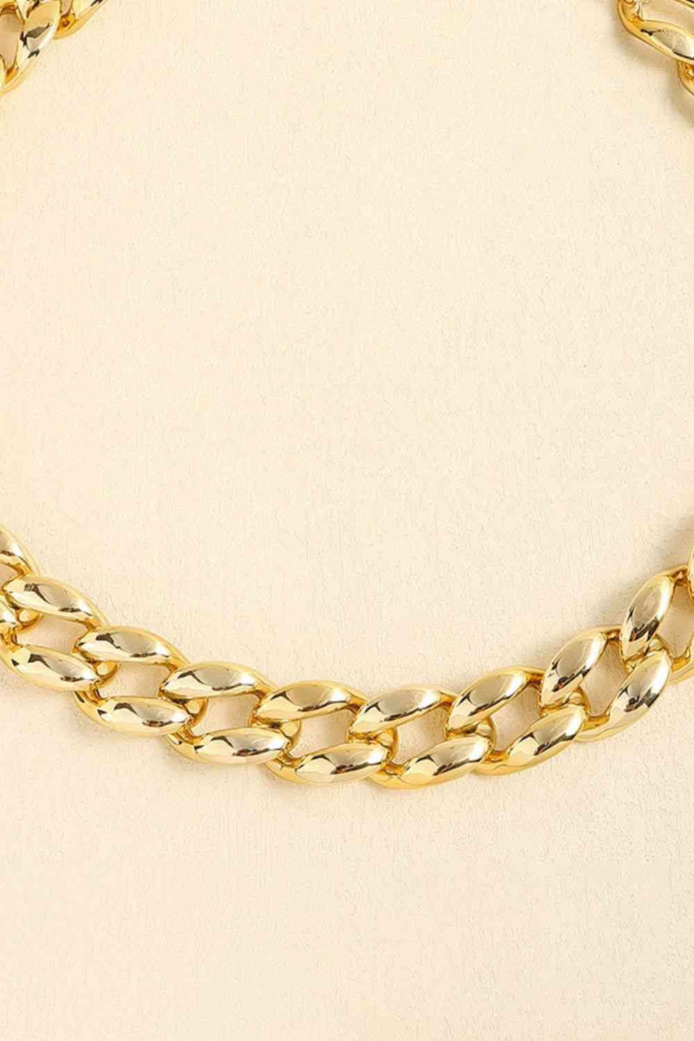 1" Width Chain Belt - belt - Gold - Bella Bourget