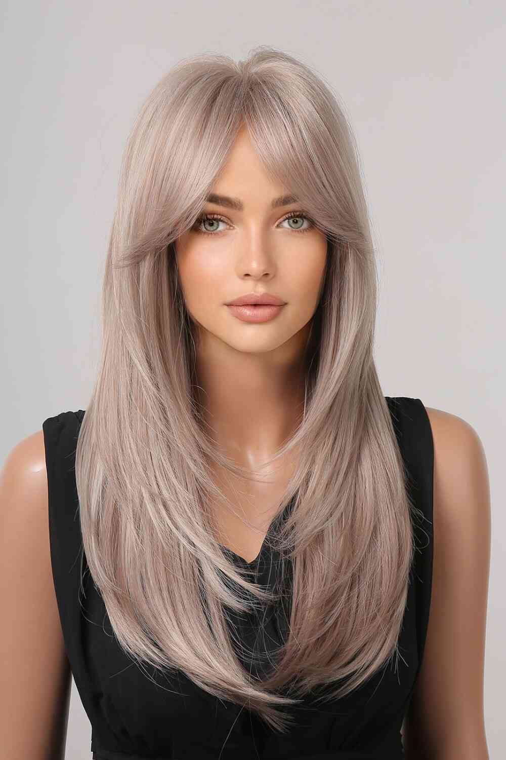 13*1" Full - Machine Wigs Synthetic Long Straight 22" - synthetic hair - Blonde/Light Brown - Bella Bourget