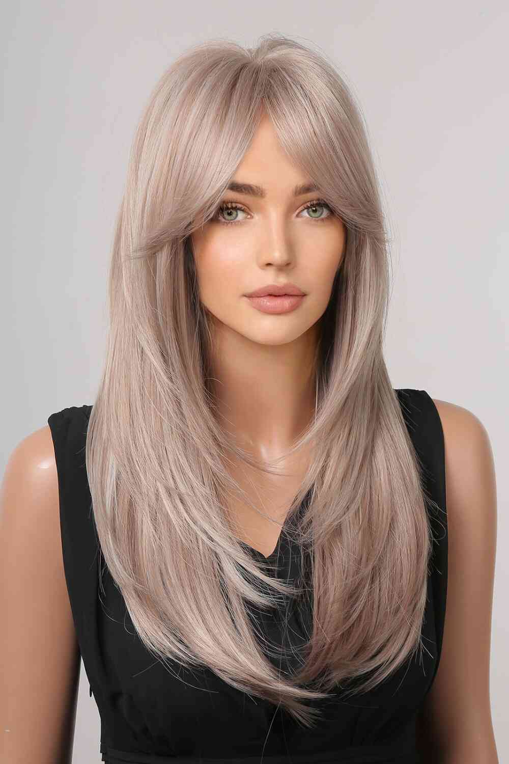 13*1" Full - Machine Wigs Synthetic Long Straight 22" - synthetic hair - Blonde/Light Brown - Bella Bourget