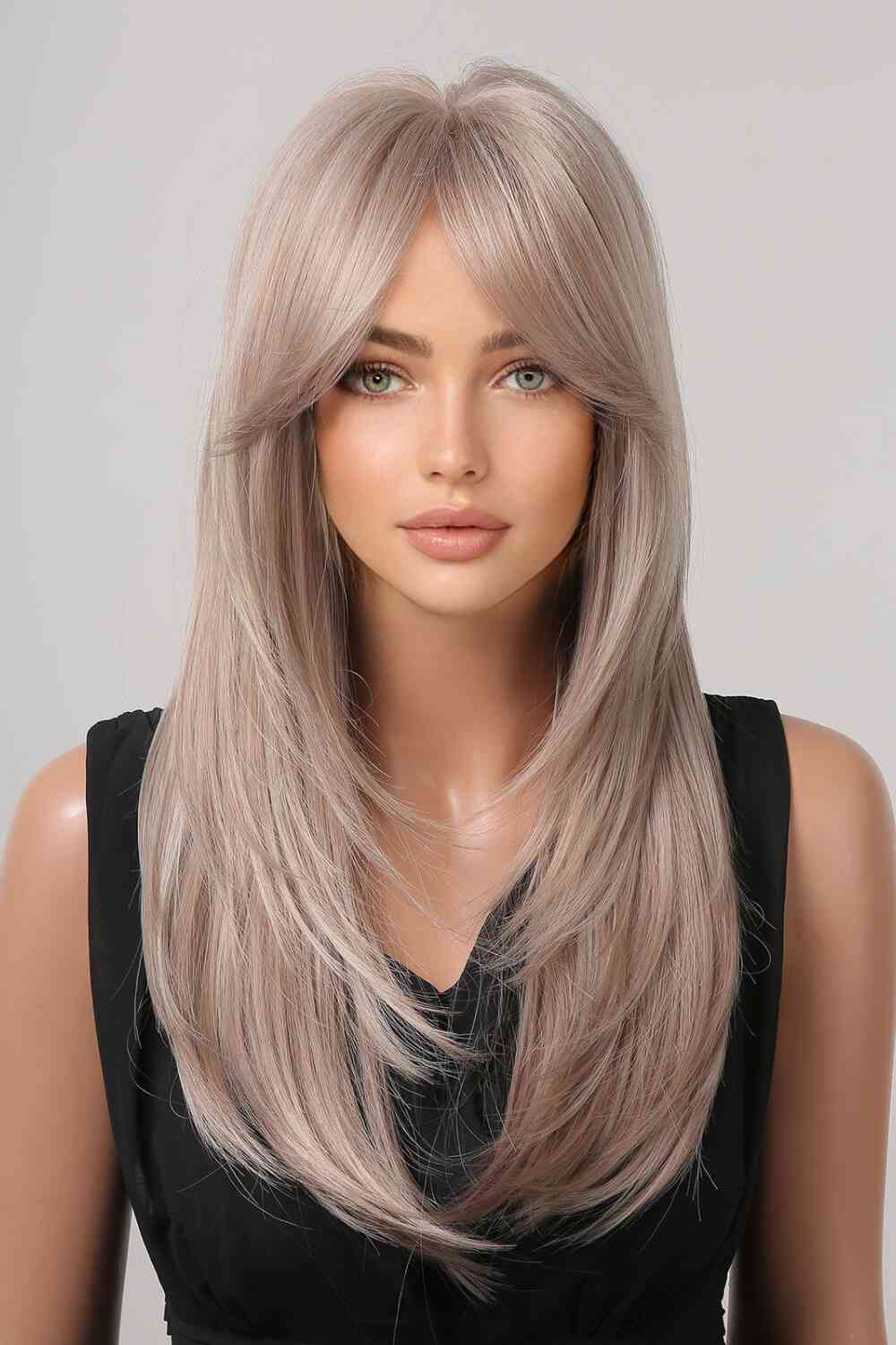 13*1" Full - Machine Wigs Synthetic Long Straight 22" - synthetic hair - Blonde/Light Brown - Bella Bourget