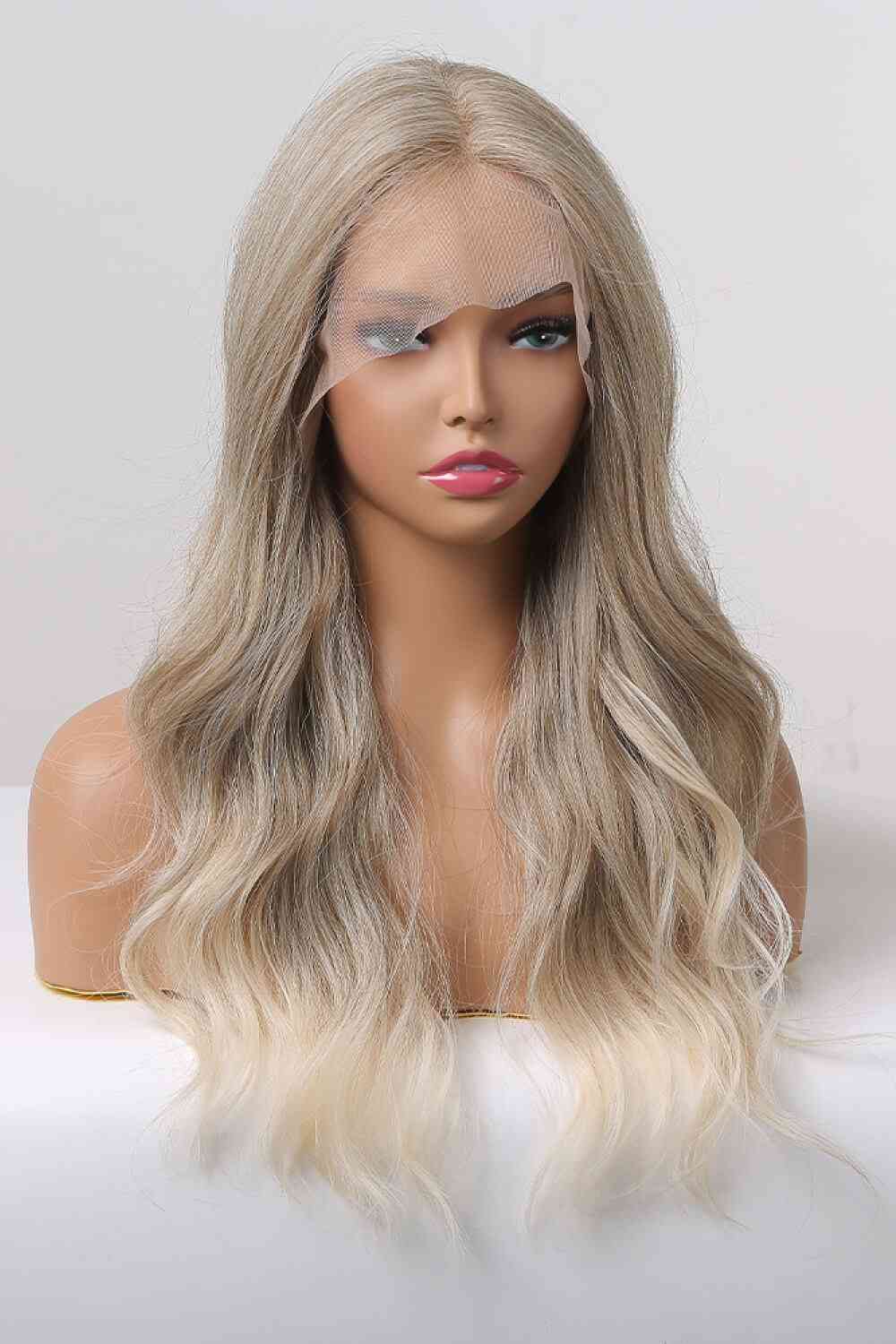 13*2" Lace Front Wigs Synthetic Long Wave 24" 150% Density in Medium Blonde Highlights - synthetic hair - Medium Blonde Highlights - Bella Bourget