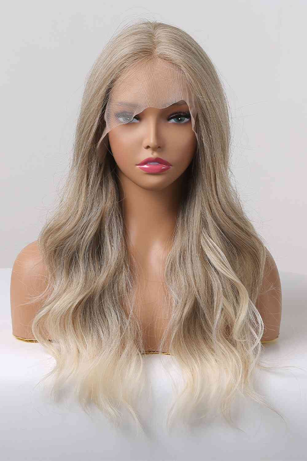 13*2" Lace Front Wigs Synthetic Long Wave 24" 150% Density in Medium Blonde Highlights - synthetic hair - Medium Blonde Highlights - Bella Bourget