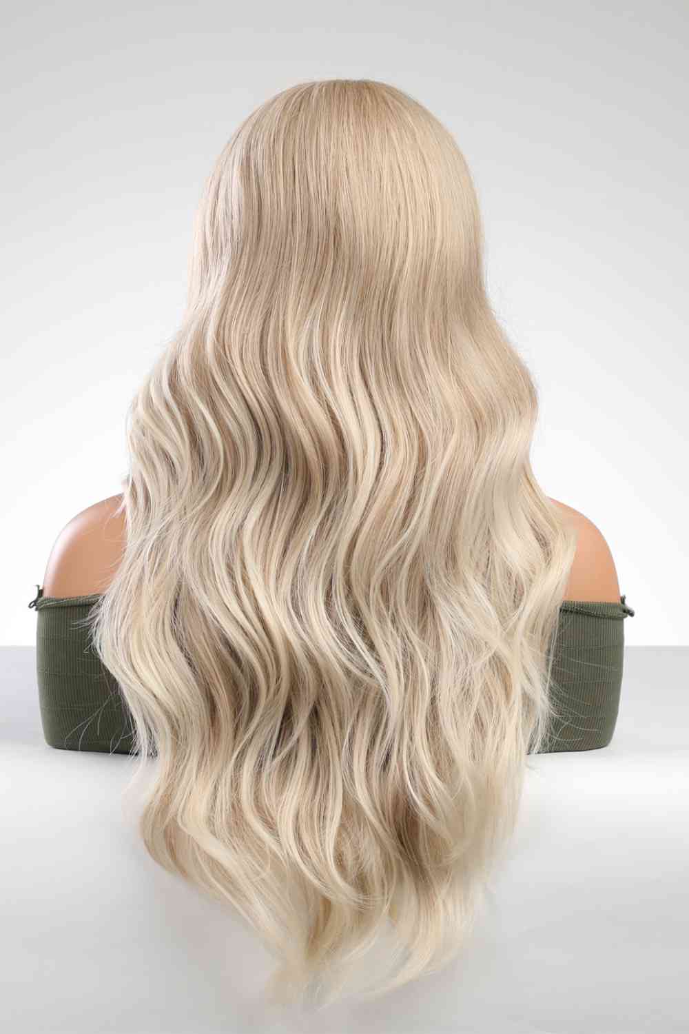 13*2" Lace Front Wigs Synthetic Long Wave 25" 150% Density - synthetic hair - Blonde - Bella Bourget