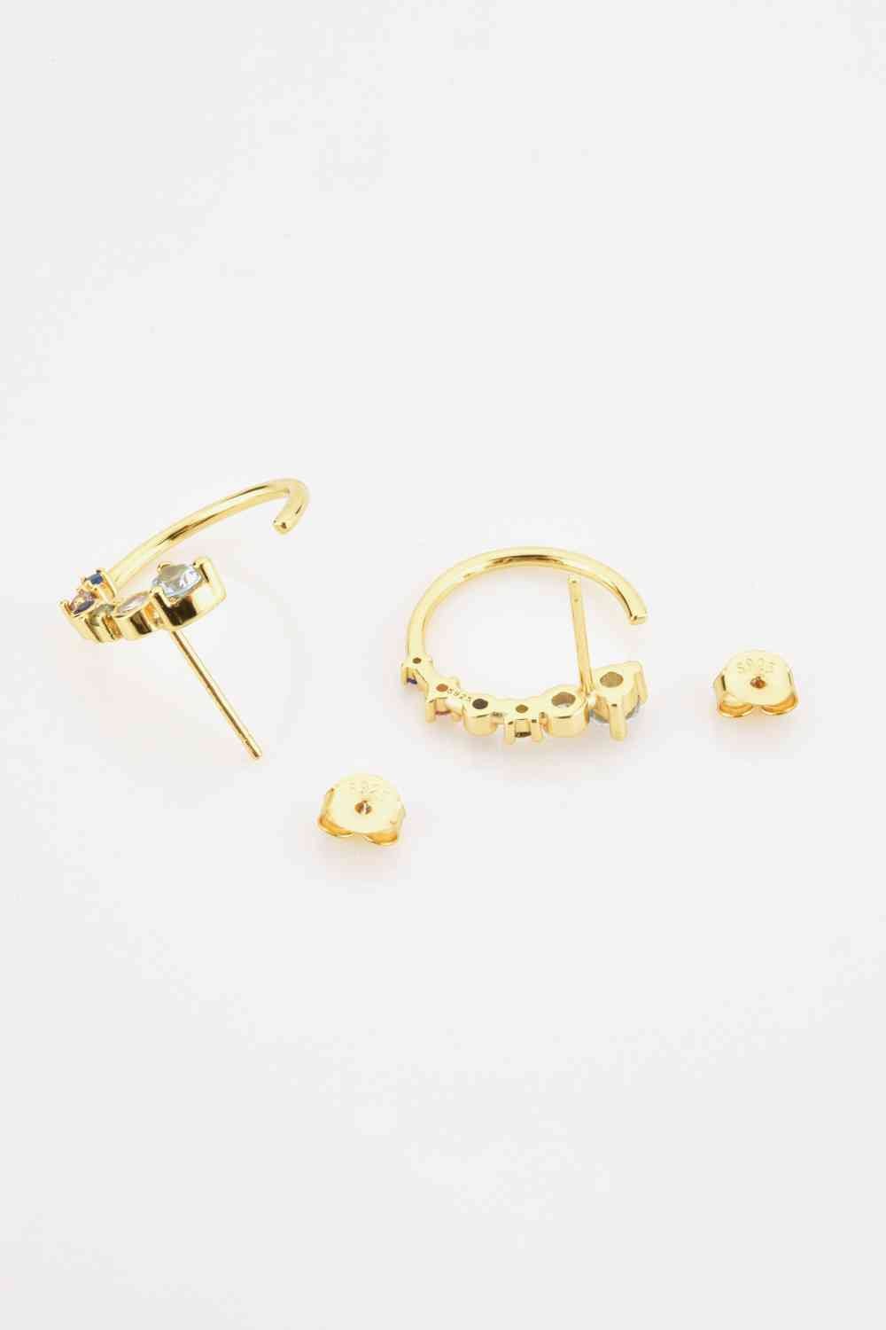 18K Gold - Plated 18K Gold - Plated C - Hoop Earrings - Earrings - Gold - Bella Bourget