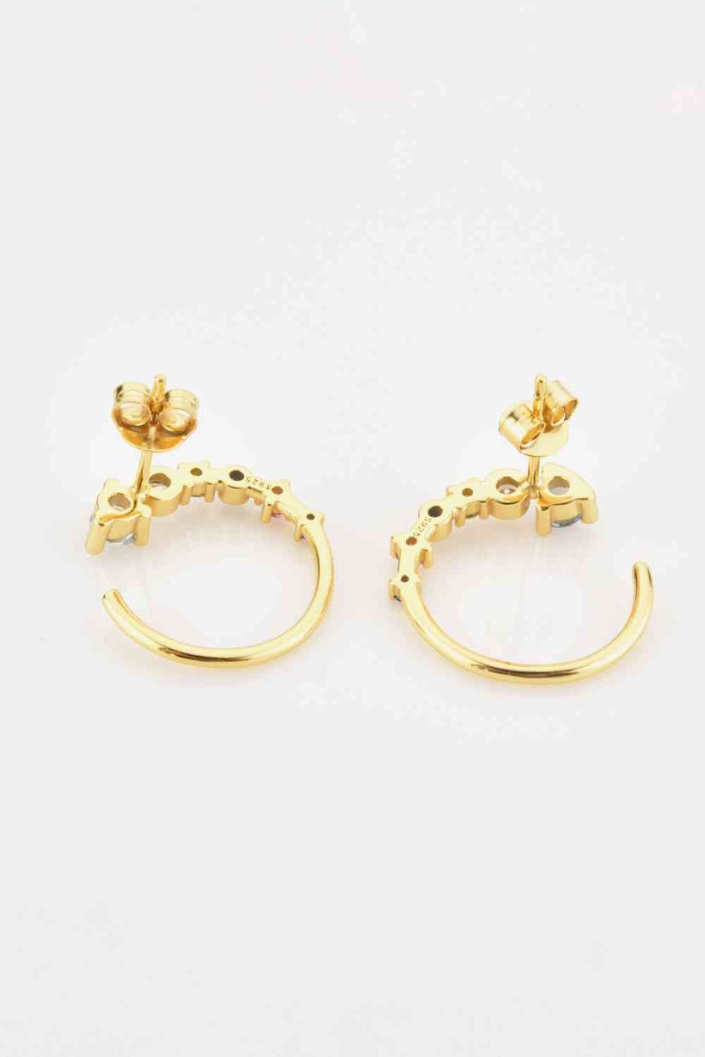 18K Gold - Plated 18K Gold - Plated C - Hoop Earrings - Earrings - Gold - Bella Bourget