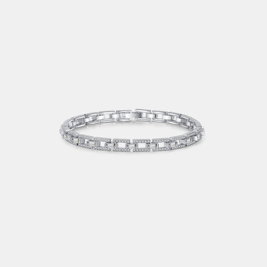 3.2 Carat Moissanite 925 Sterling Silver Bracelet - Bracelets - Silver - Bella Bourget