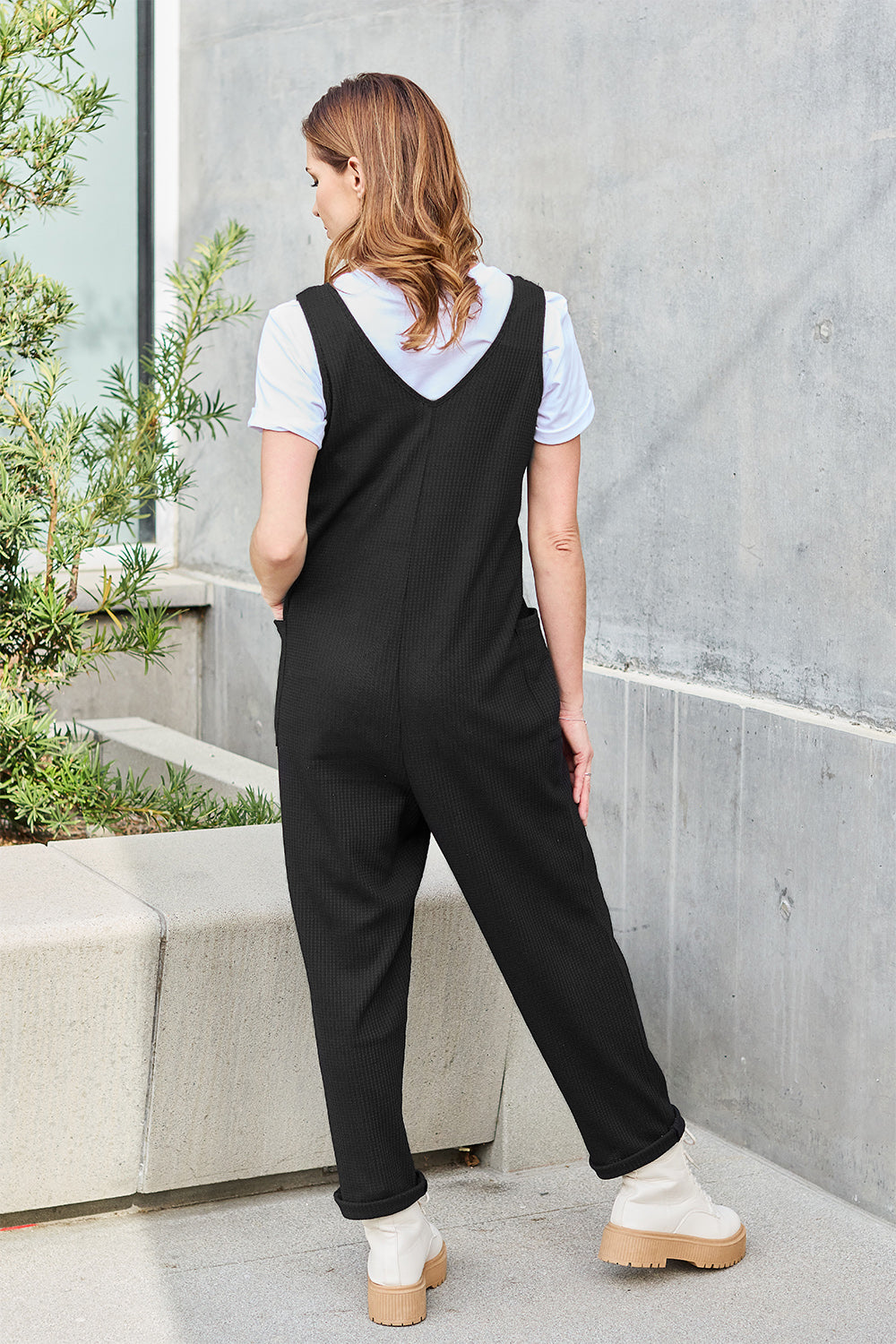 Full Size Sleeveless Straight Jumpsuit - Jumpsuit - Sky Blue - Bella Bourget