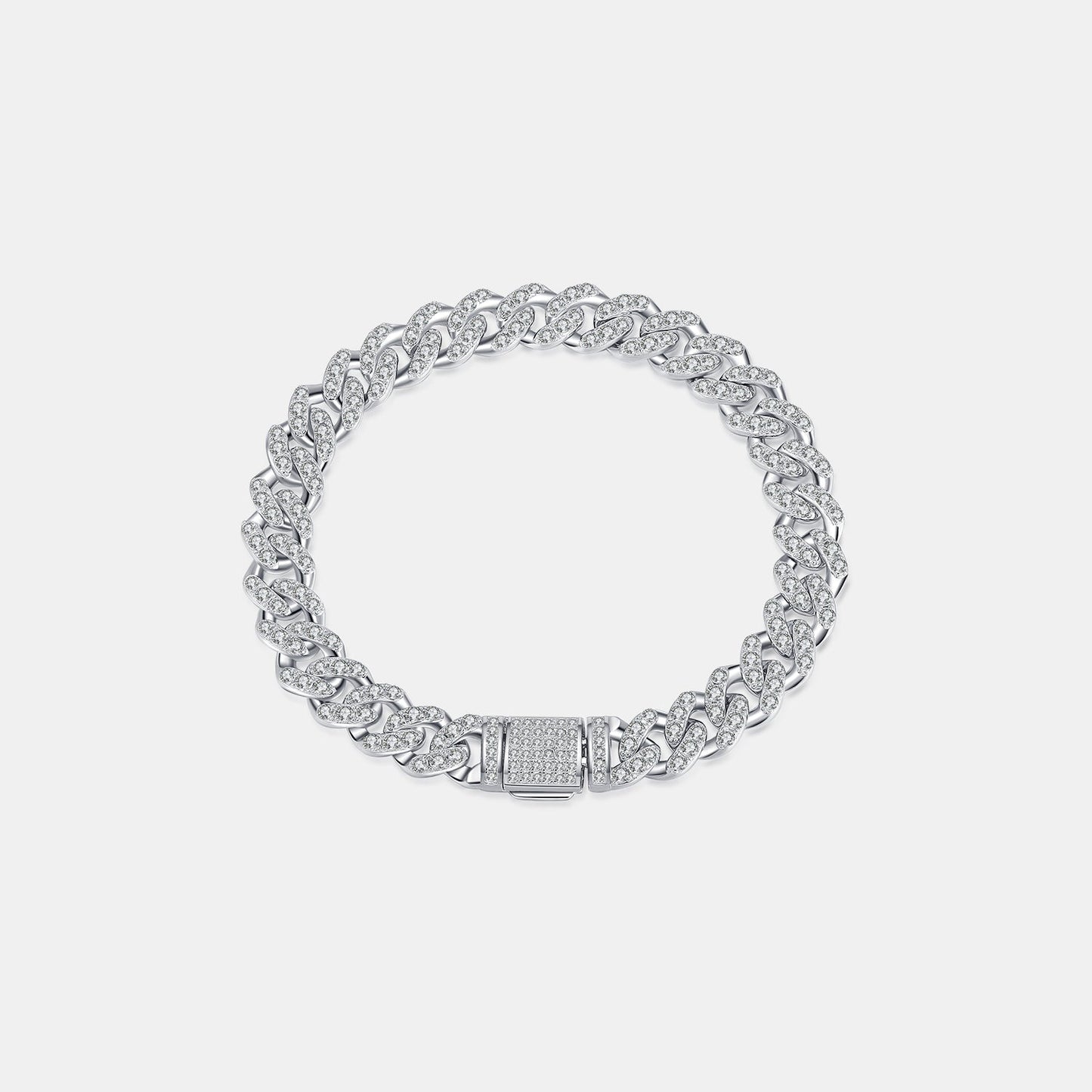 4.63 Carat Moissanite 925 Sterling Silver Bracelet - Bracelets - Silver - Bella Bourget