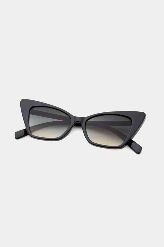 Acetate Lens Cat Eye Sunglasses - sunglasses - Black - Bella Bourget